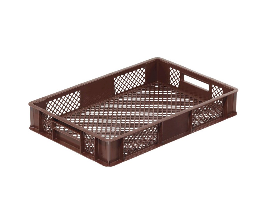 Přepravka 1033.232110 hnědá, OÚ, perforovaná